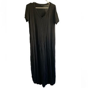 Black tshirt dress with pockets